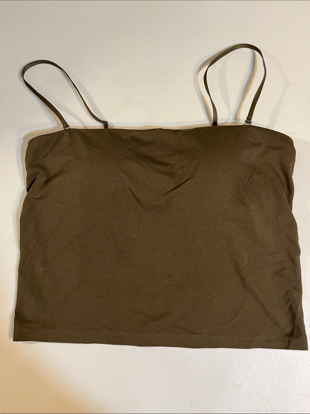 Uniqlo Brown Slim Spaghetti-Strap Camisole